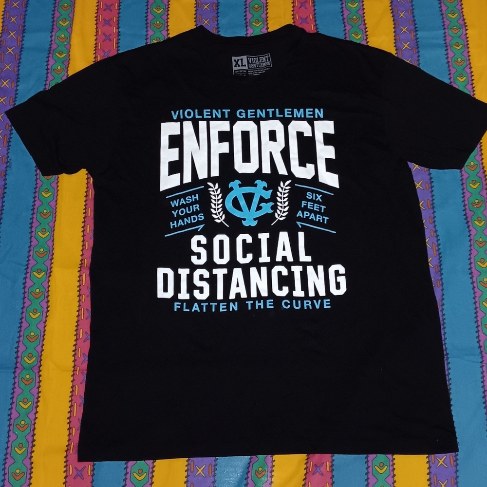 Violent Gentlemen Covid 19 Hockey Club Shirt Gents Tee Social Distancing